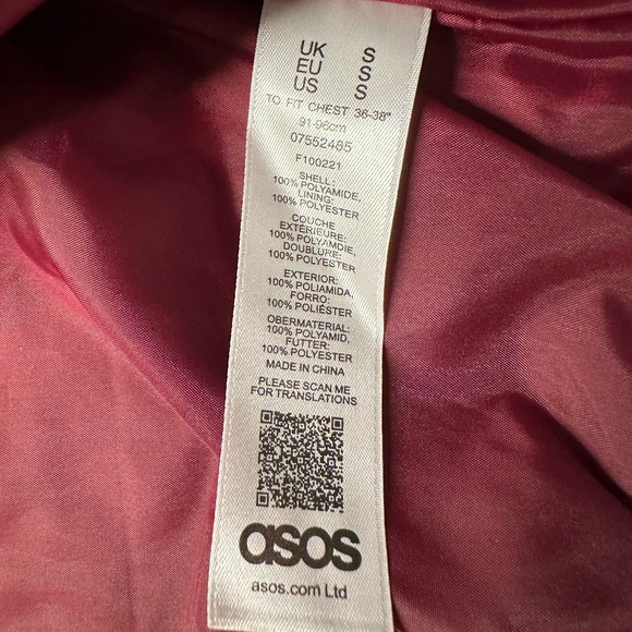 ASOS Western Red, White & Blue Fringe Jacket / Wind Breaker ~ NEW - Picture 7 of 9